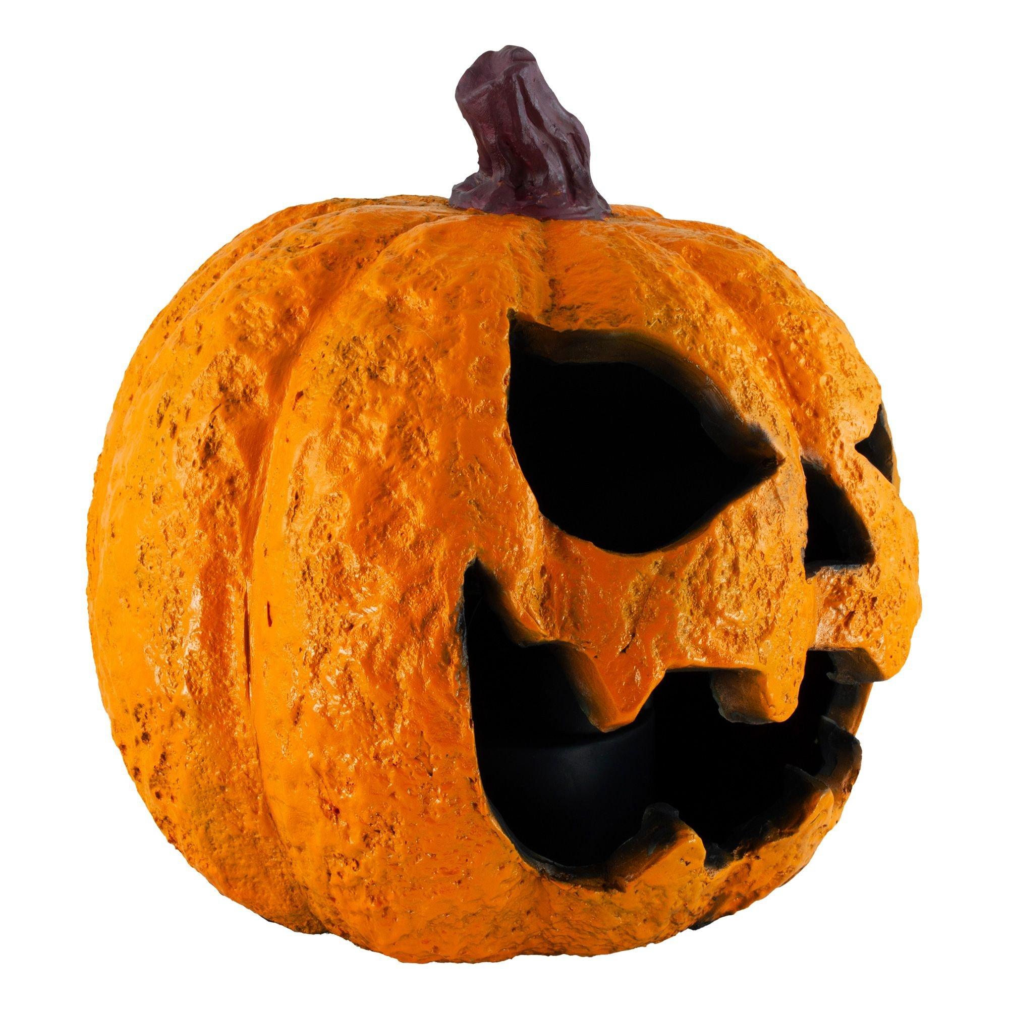Light-Up Misting Jack-o'-Lantern Plastic Decoration. 8.75in x 9in - Image 3