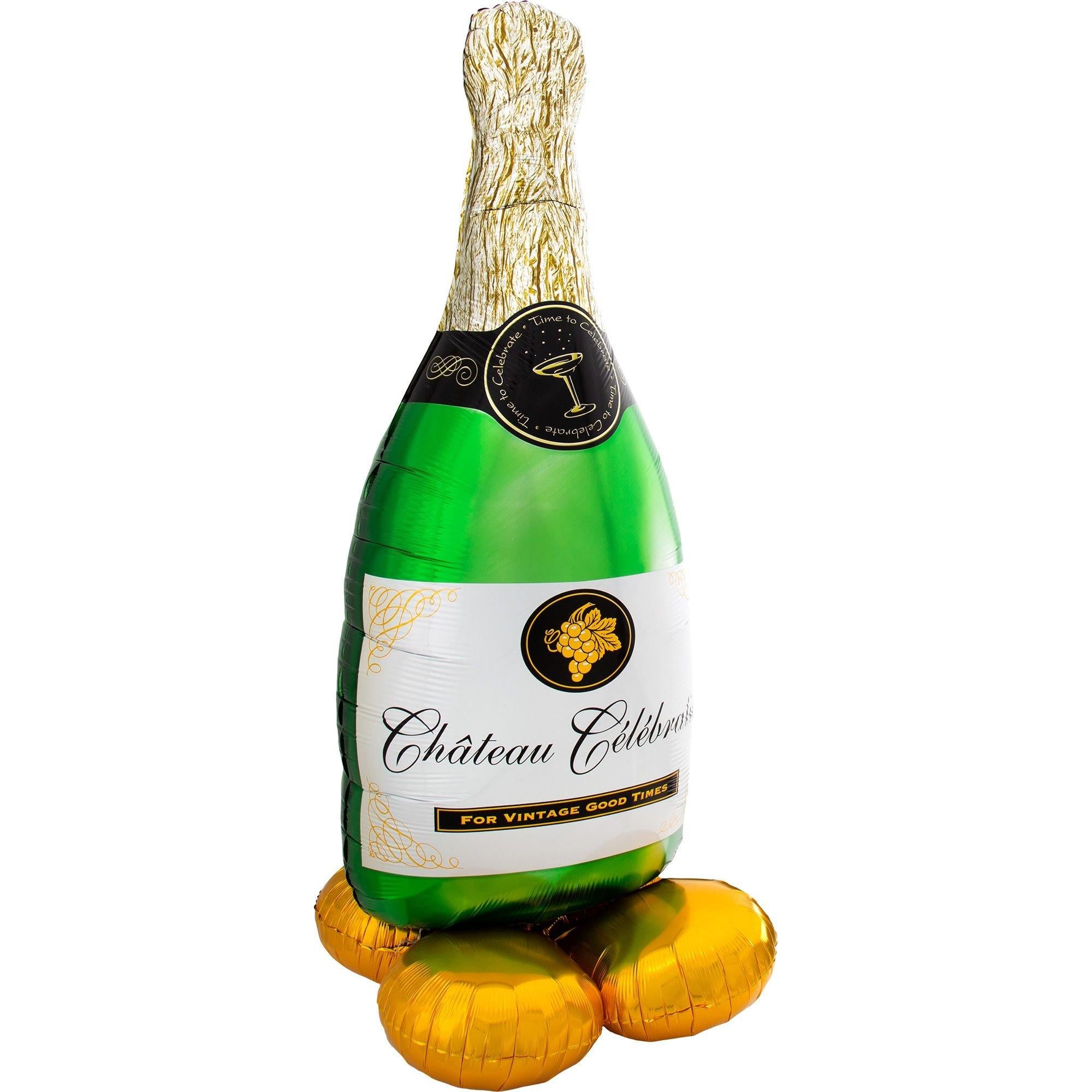 AirLoonz Bubbly Wine Bottle Balloon. 60in - Image 2