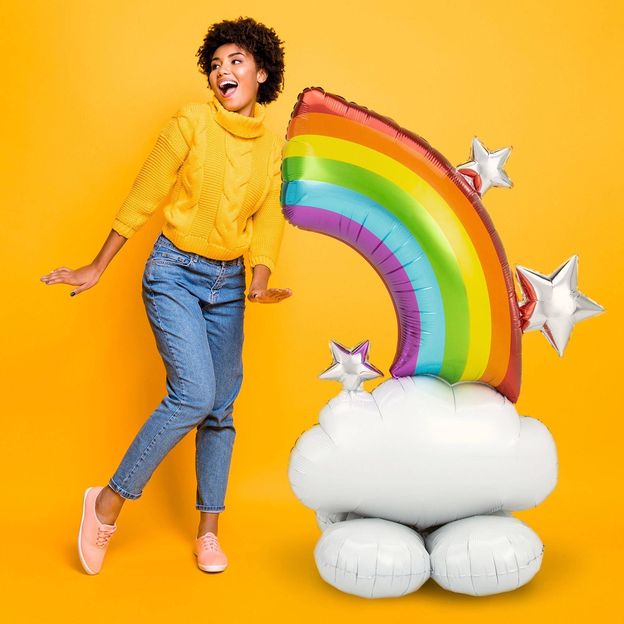 AirLoonz Half Rainbow Balloon. 52in - Image 2