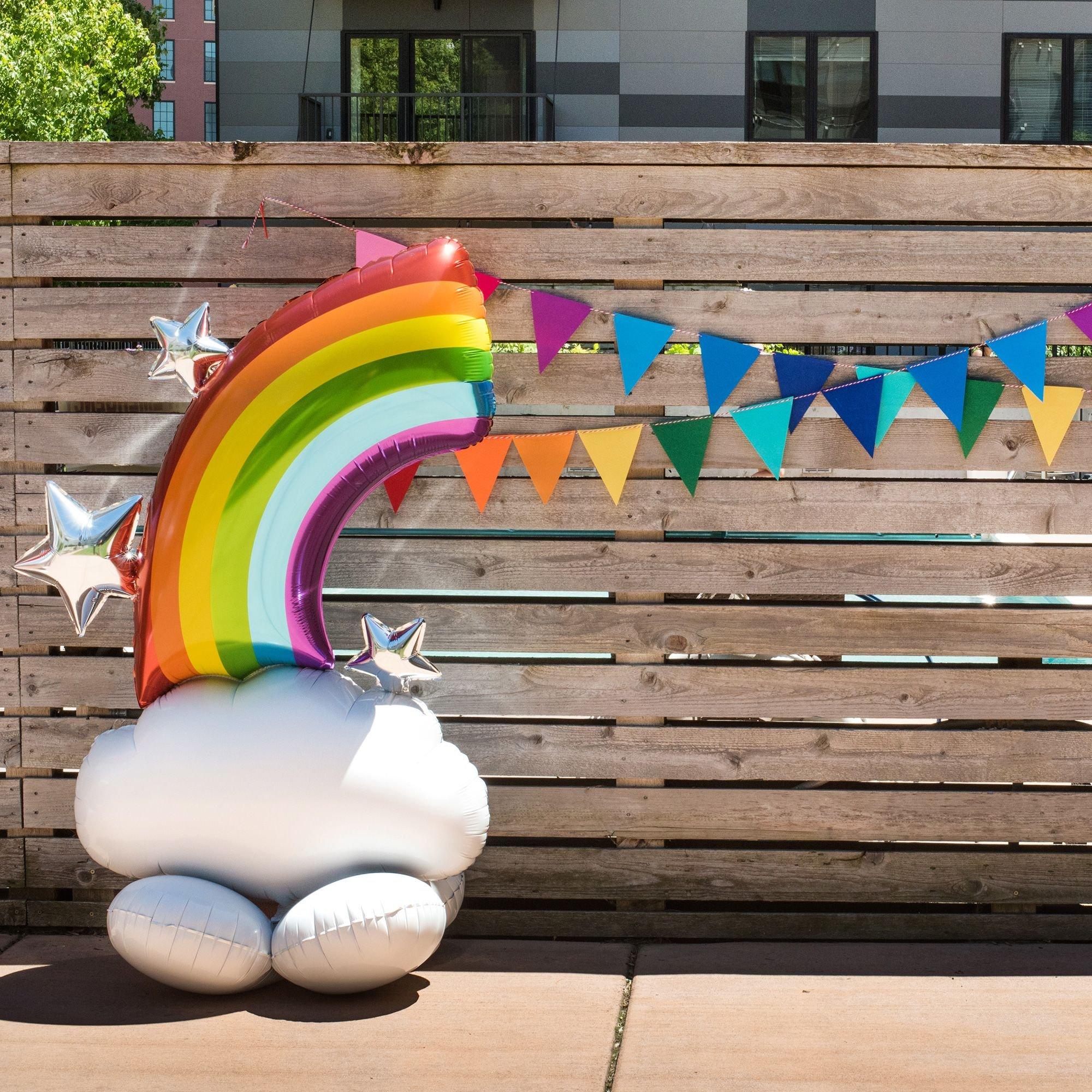 AirLoonz Half Rainbow Balloon. 52in - Image 3