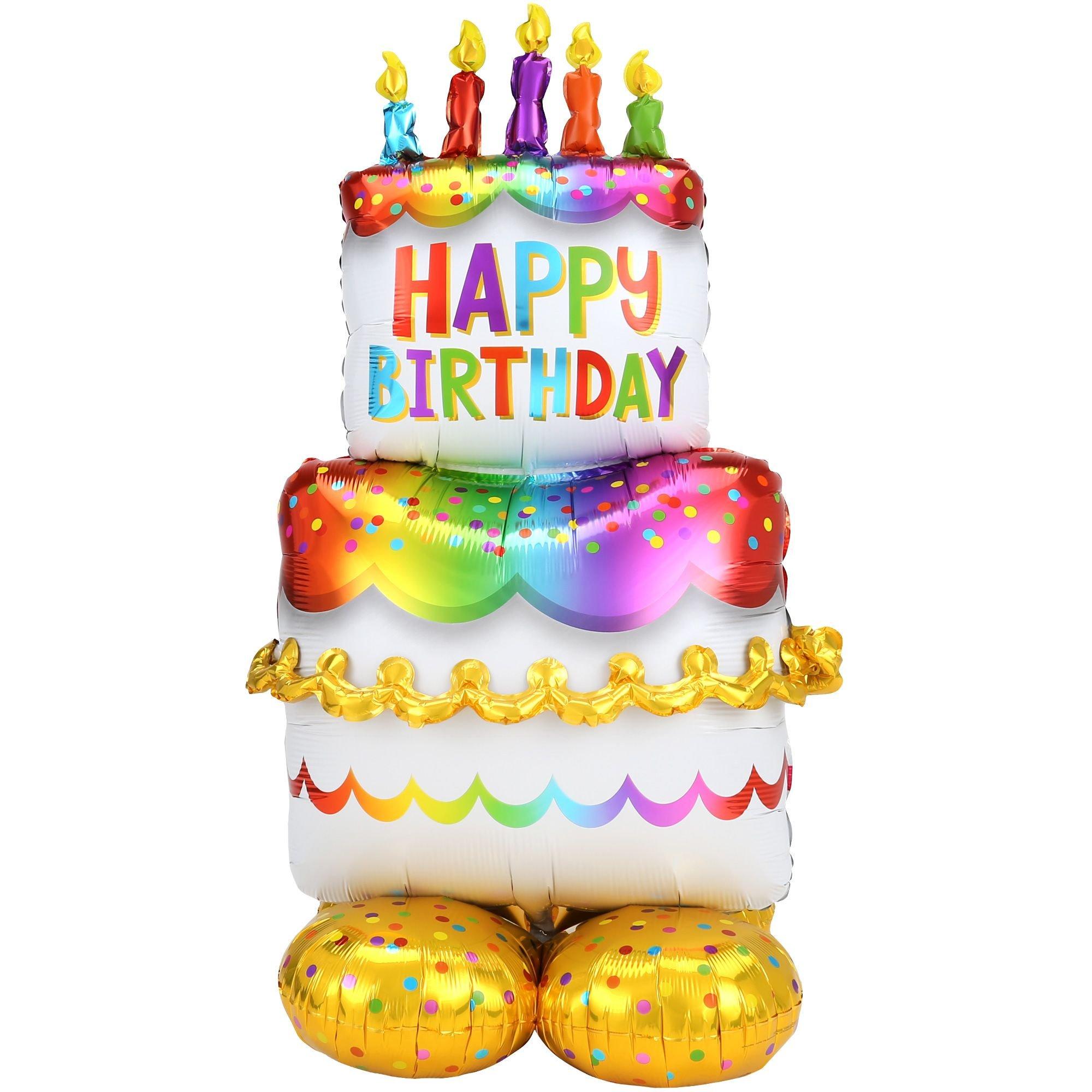 AirLoonz® Birthday Cake Balloon. 53in
