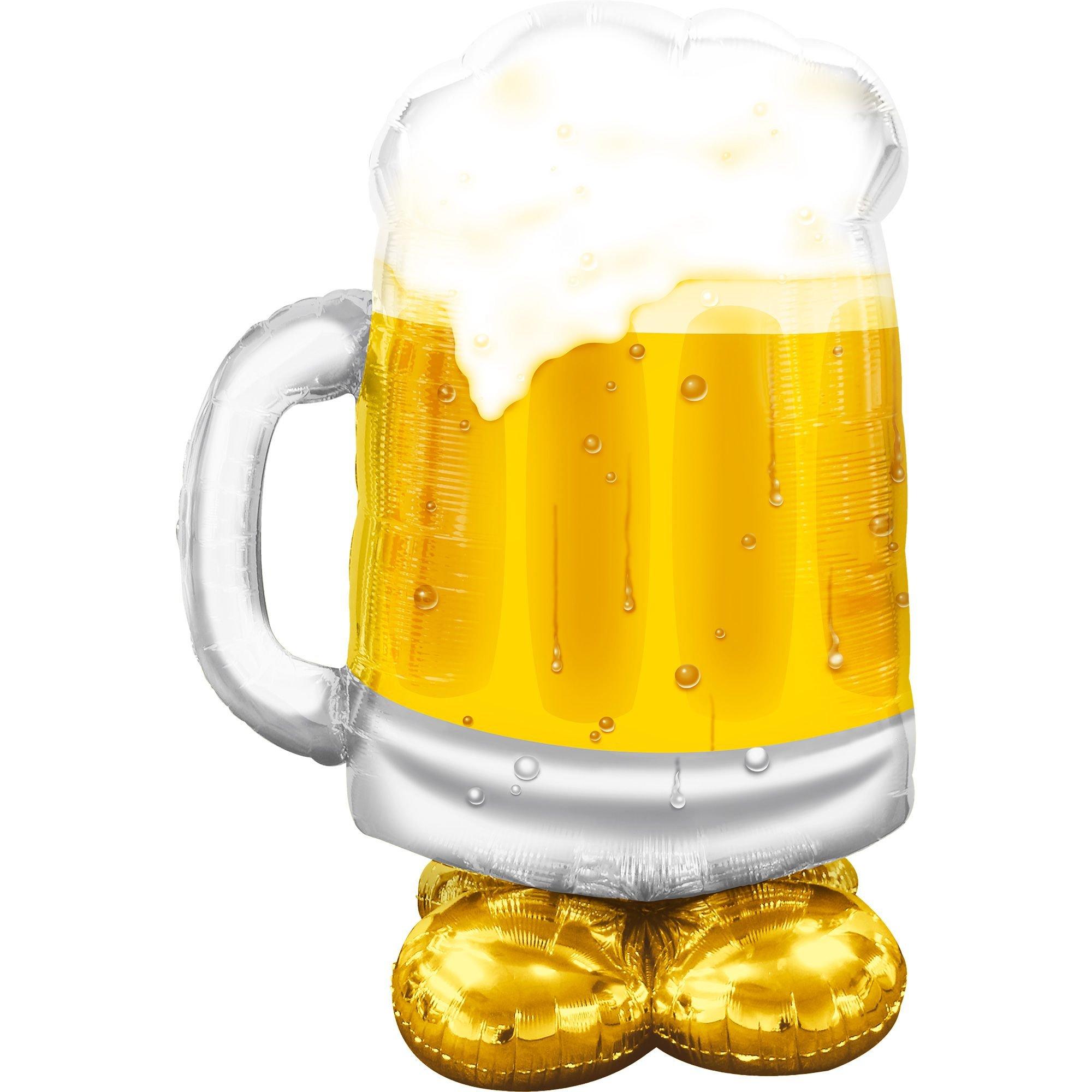 AirLoonz Big Beer Mug Foil Balloon. 49in