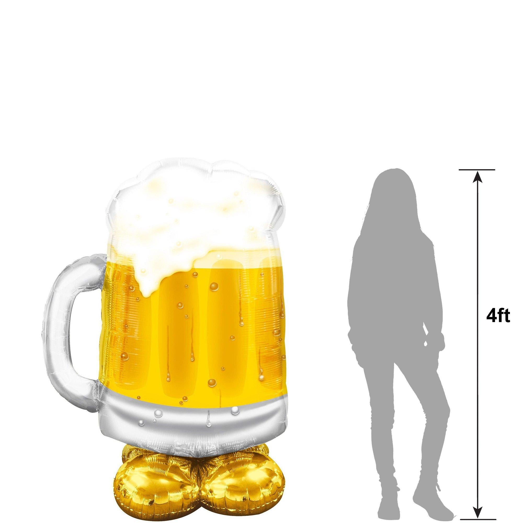 AirLoonz Big Beer Mug Foil Balloon. 49in - Image 2