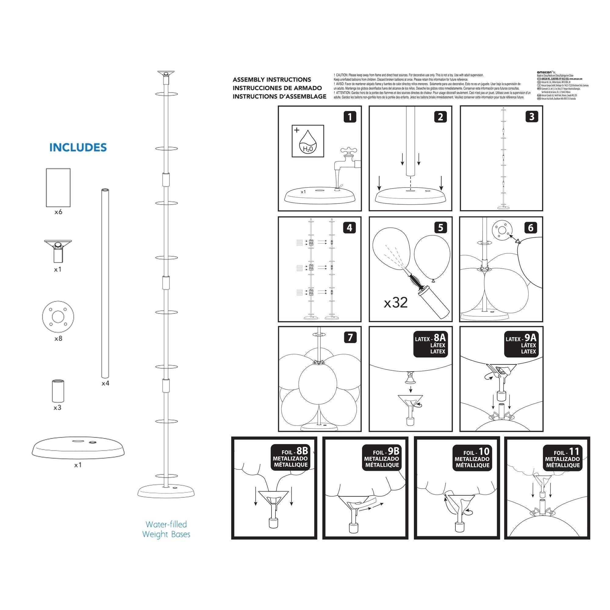 Balloon Column Base Kit. 5ft - Image 3