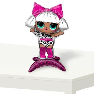 Air-Filled Sitting Diva Balloon. 23in - L.O.L. Surprise!