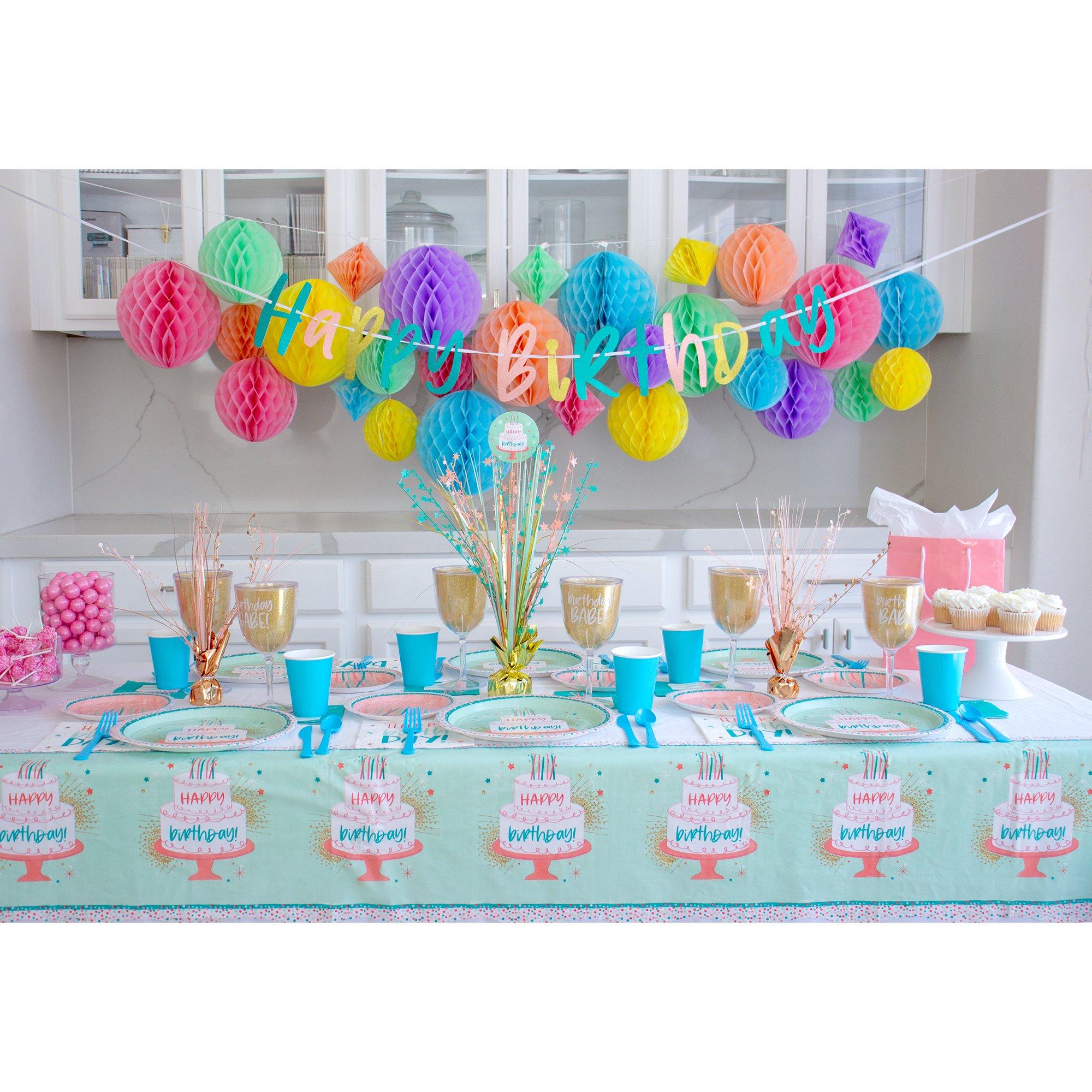 Glitter Happy Cake Day Birthday Letter Banner. 12ft - Image 2
