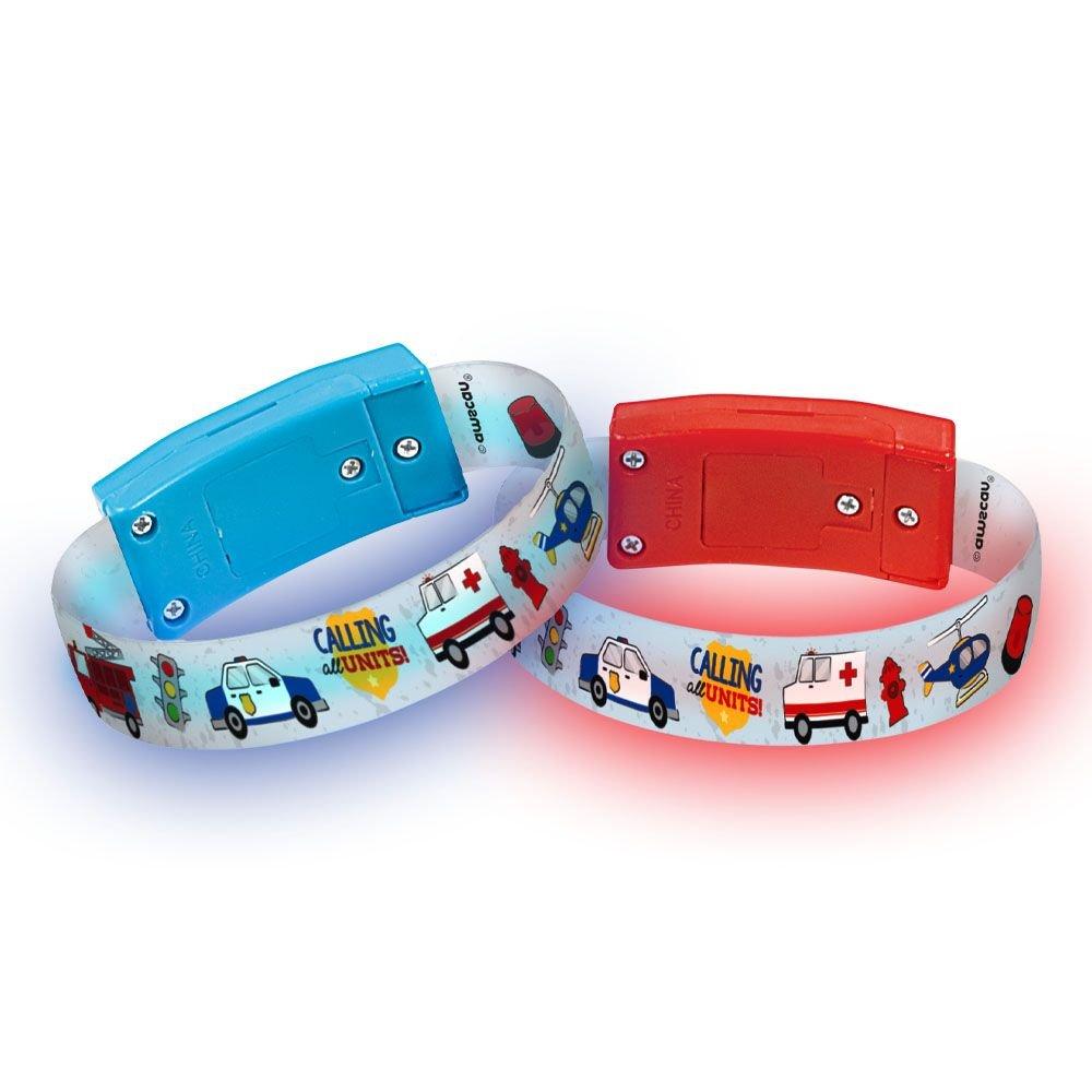 Light-Up First Responders Bracelets. 4ct