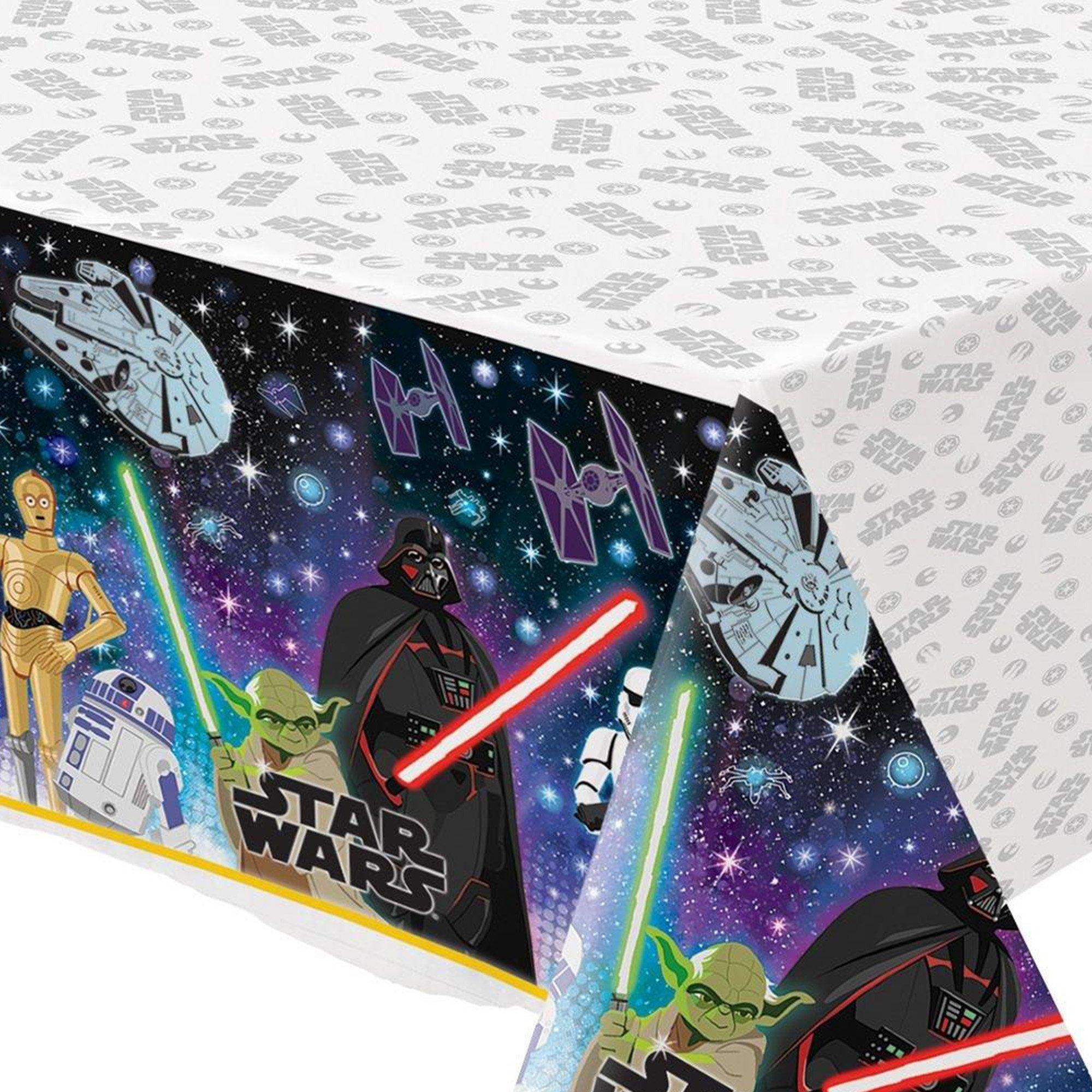 Star Wars Galaxy of Adventures Plastic Table Cover. 54in x 96in - Image 2