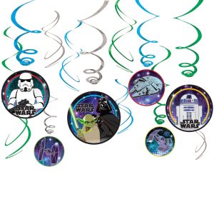 Star Wars Galaxy of Adventures Swirl Decorations. 12ct