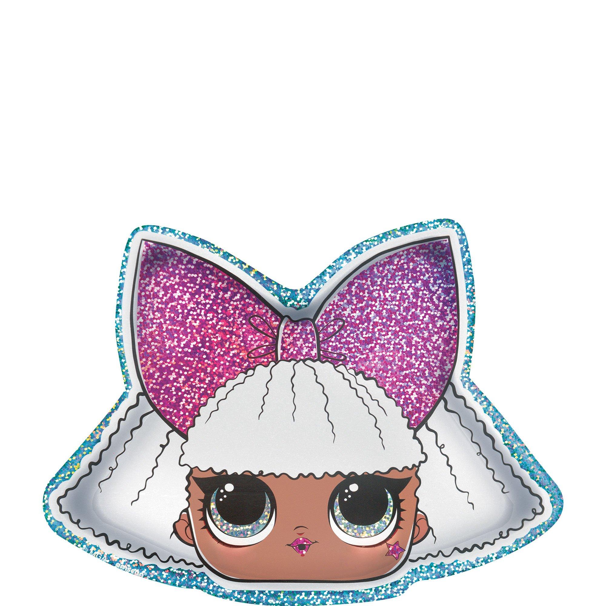 Prismatic Diva-Shaped Dessert Plates. 8.8in. 8ct - L.O.L. Surprise! Together 4-Eva