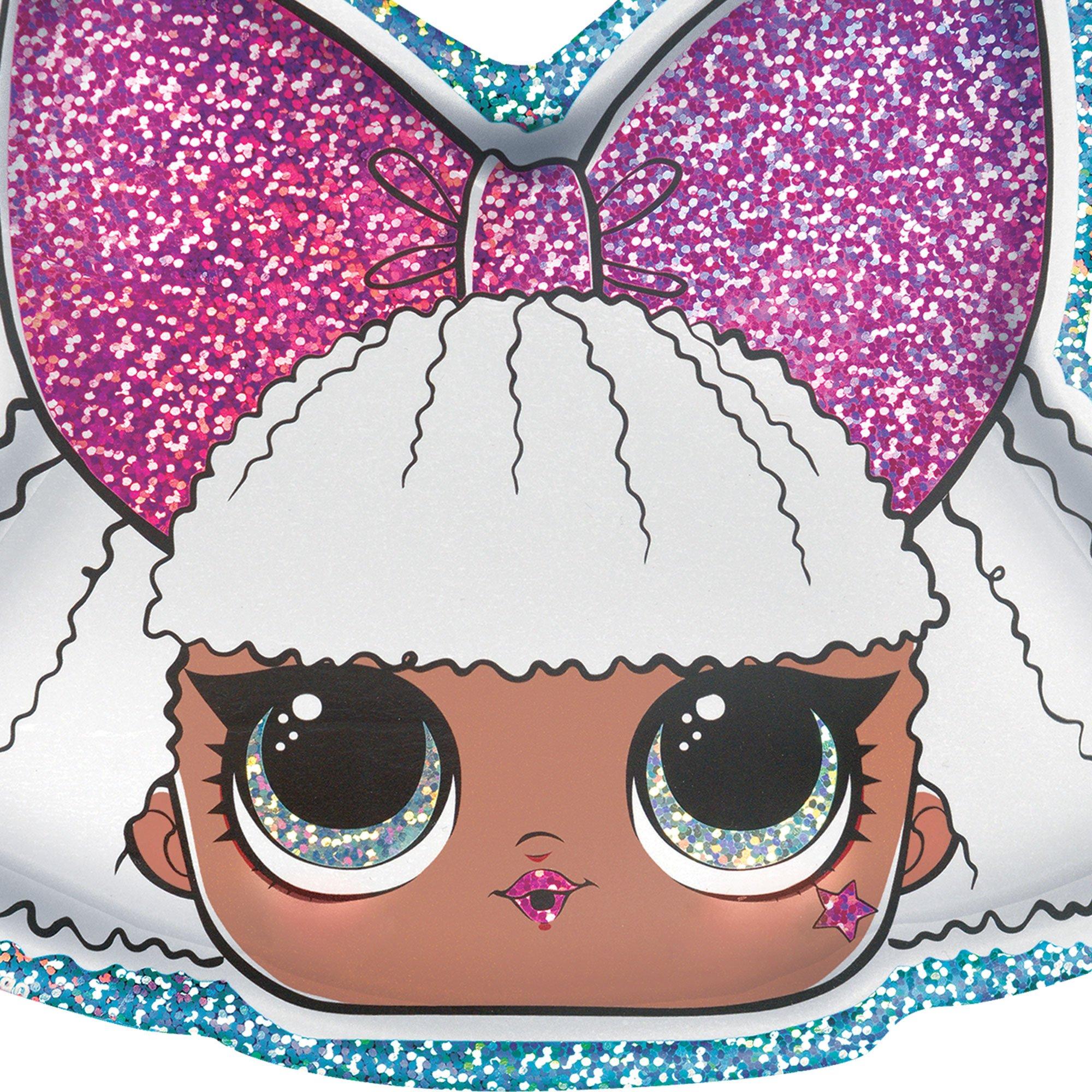 Prismatic Diva-Shaped Dessert Plates. 8.8in. 8ct - L.O.L. Surprise! Together 4-Eva - Image 2