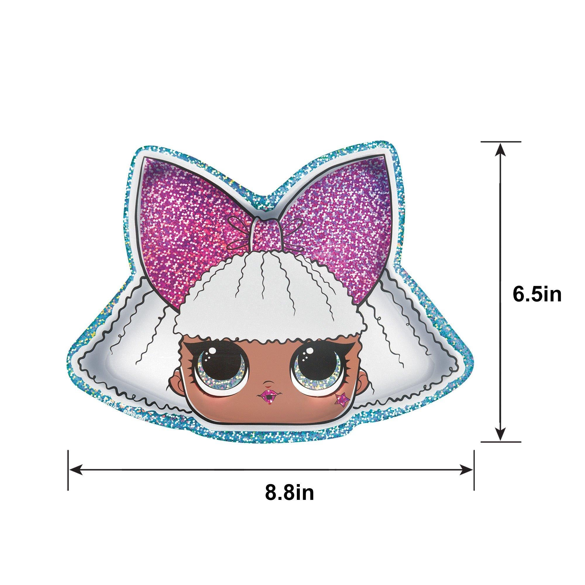 Prismatic Diva-Shaped Dessert Plates. 8.8in. 8ct - L.O.L. Surprise! Together 4-Eva - Image 3