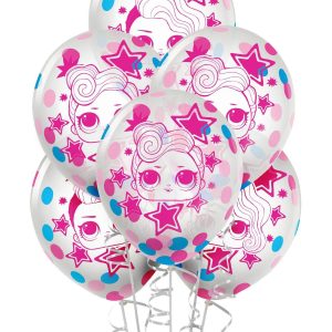 6ct. 12in. L.O.L. Surprise! Together 4-Eva Confetti Latex Balloons