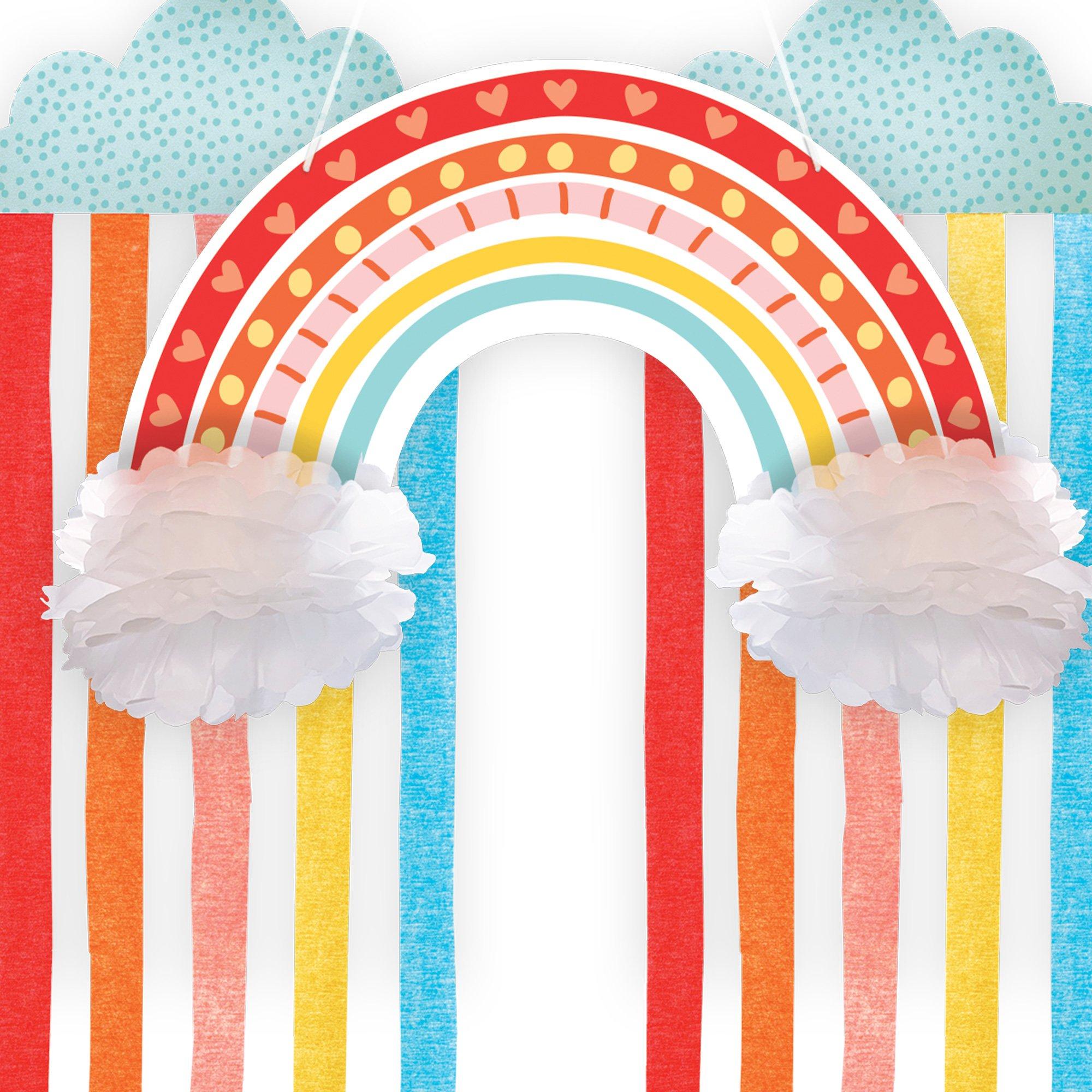 Retro Rainbow & Cloud Hanging Decorations - Image 2