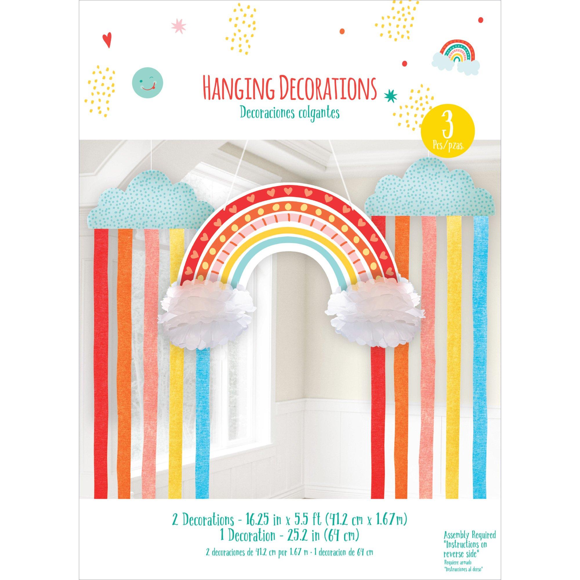 Retro Rainbow & Cloud Hanging Decorations - Image 3