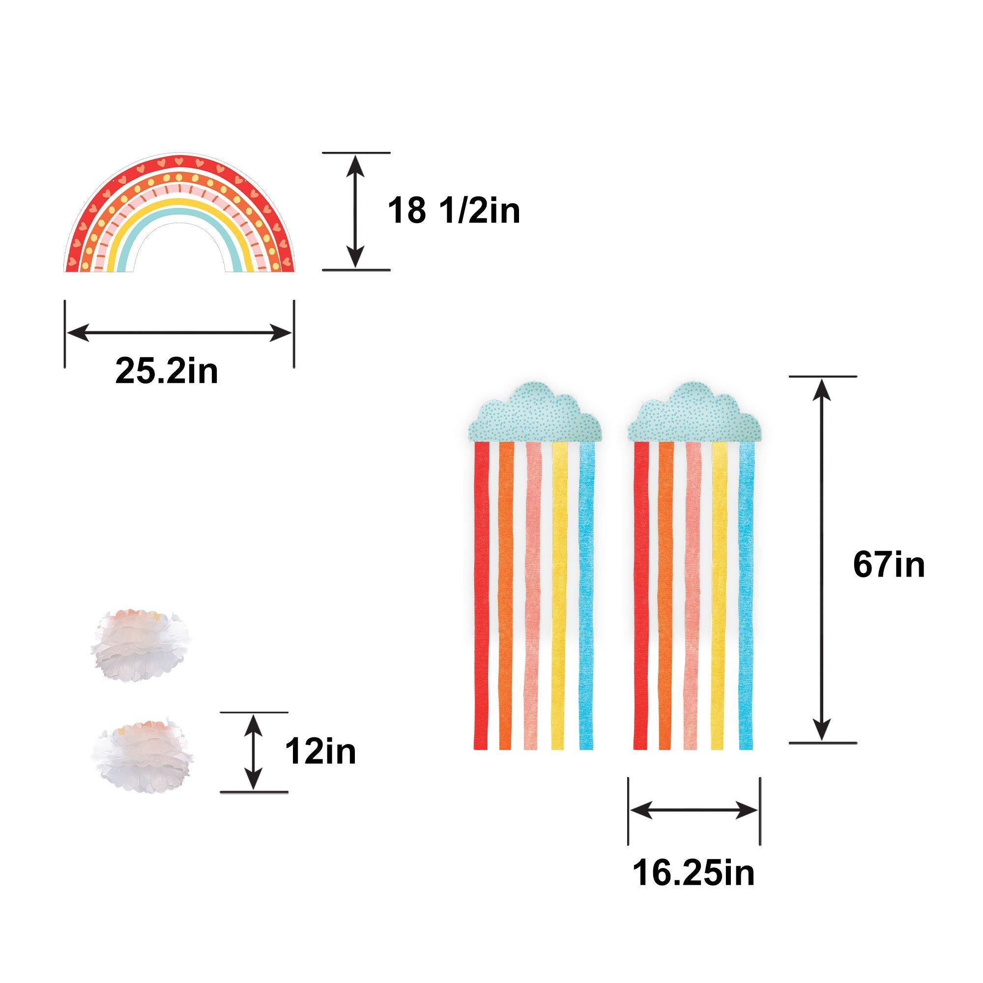 Retro Rainbow & Cloud Hanging Decorations - Image 4