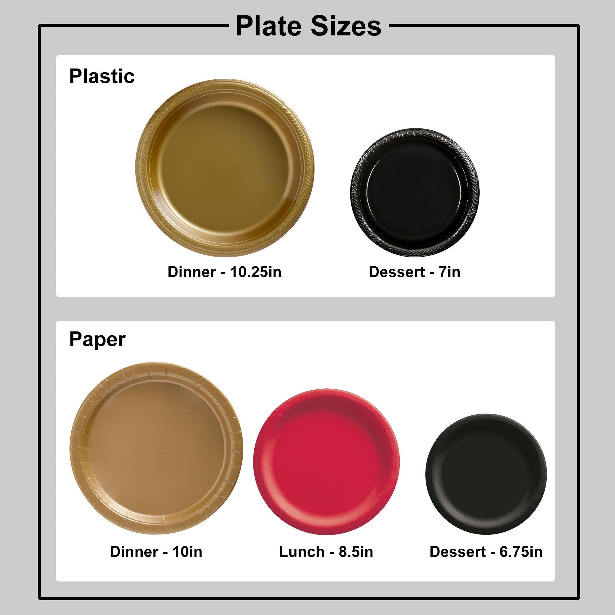 Retro Rainbow Dessert Plates. 7in. 8ct - Image 4