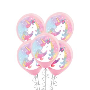 5ct. 12in. Enchanted Unicorn Latex Balloons