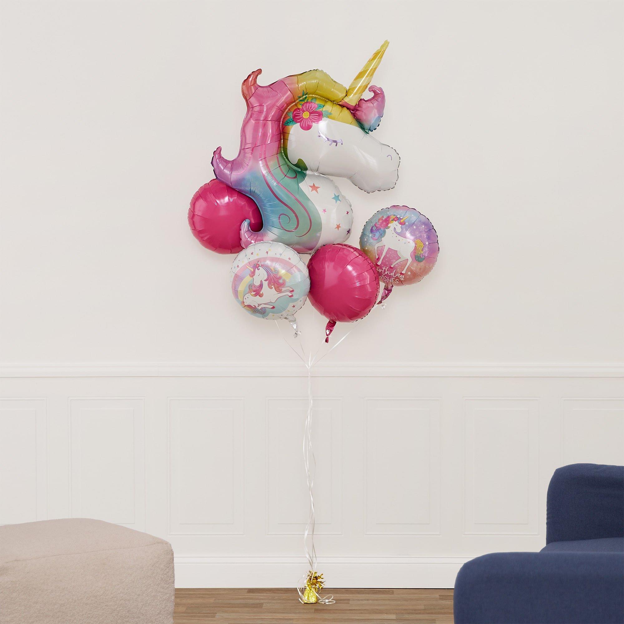 Enchanted Unicorn Foil Balloon Bouquet. 5pc - Image 4