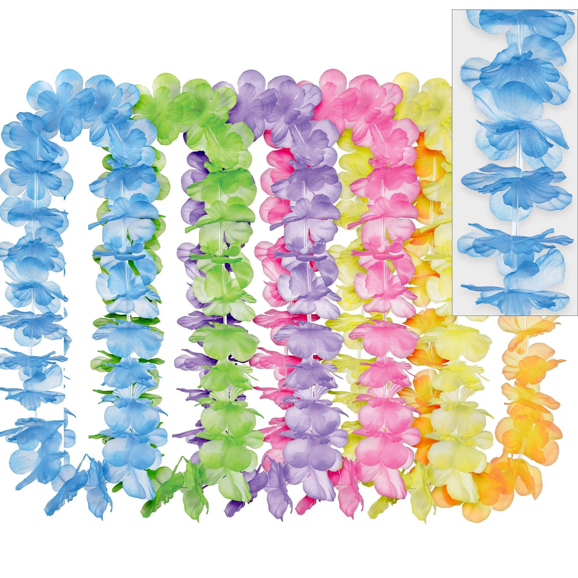 Multicolor Fabric Leis for Kids. 30in. 6ct