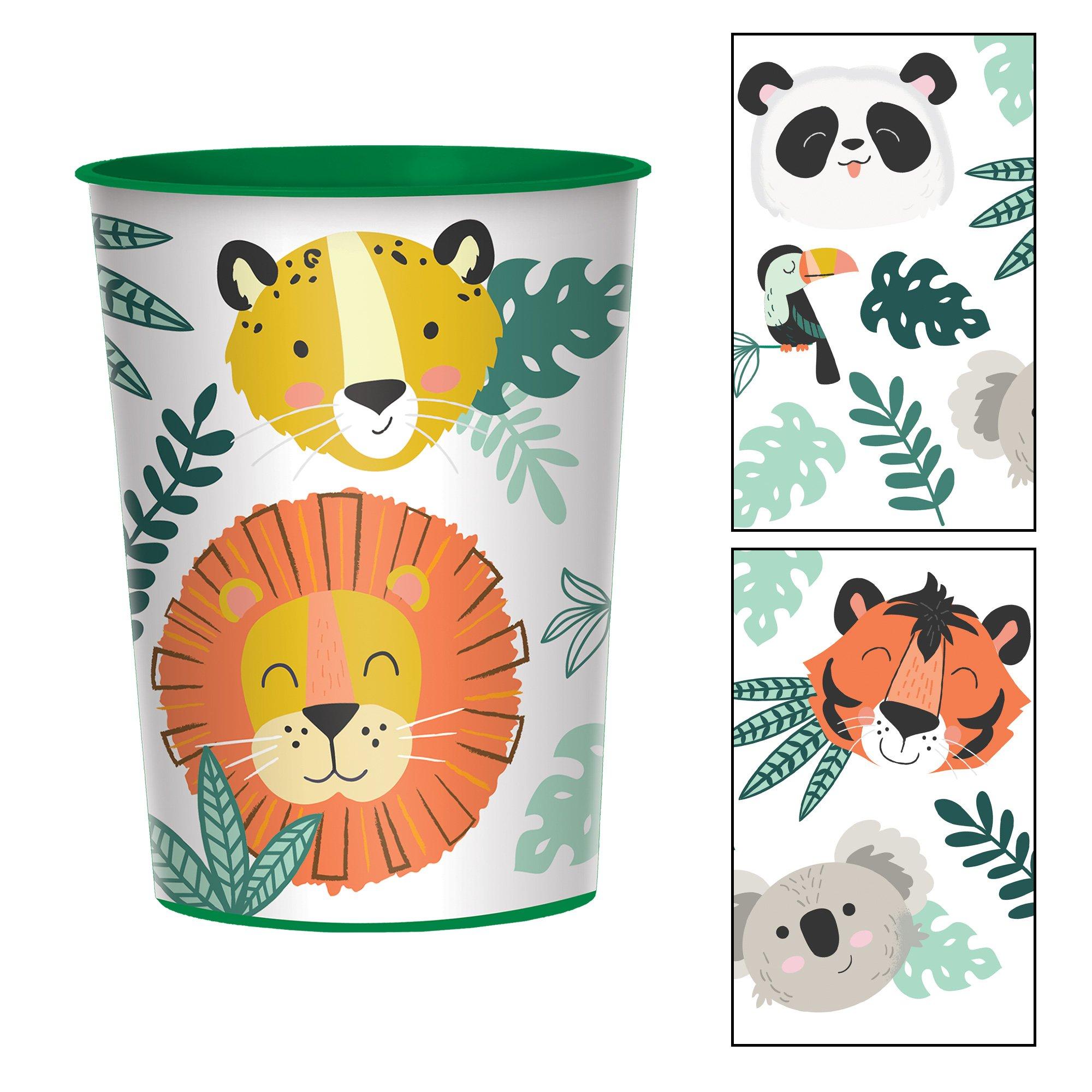 Get Wild Jungle Plastic Favor Cup. 16oz