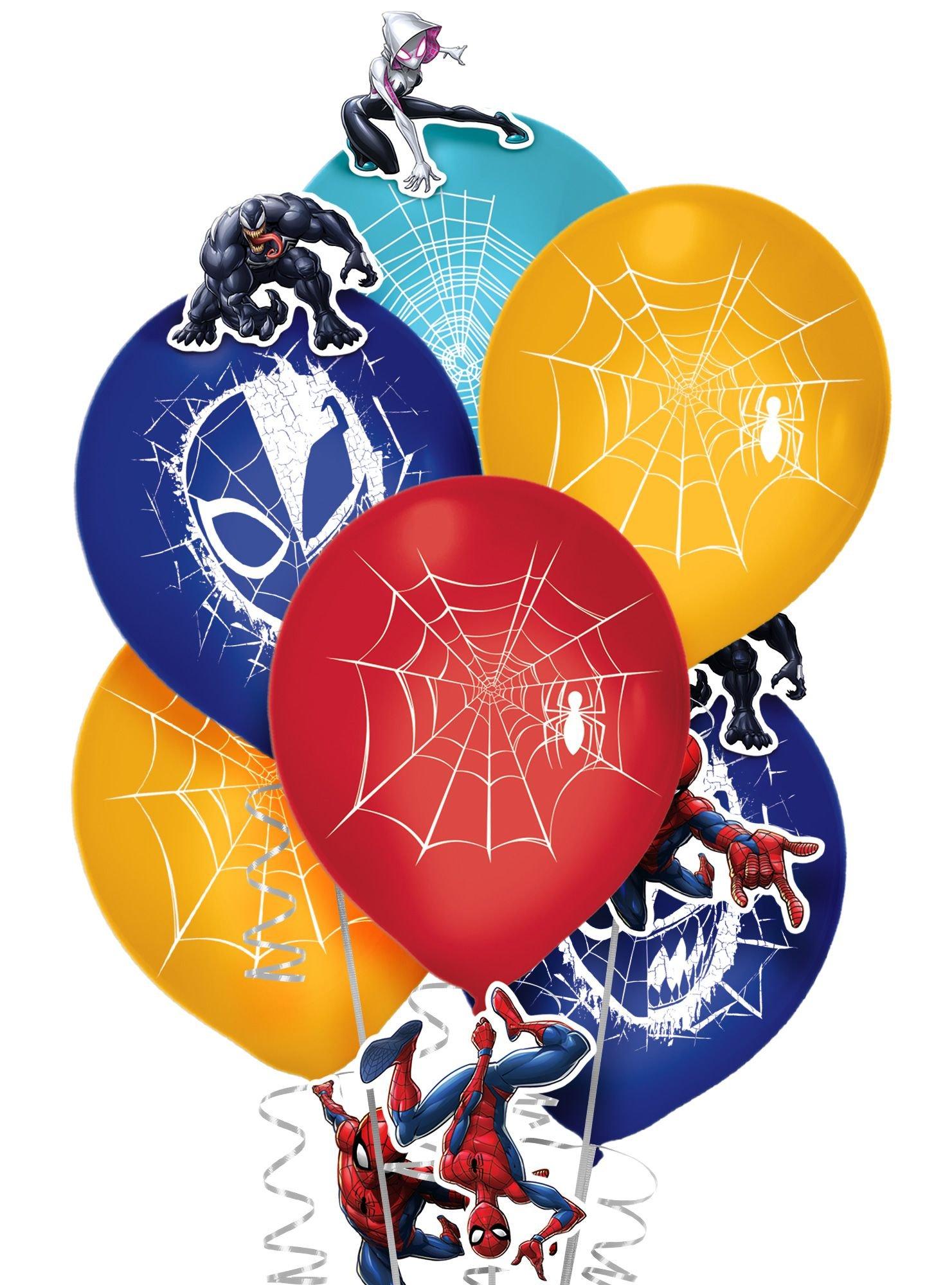6ct. Spider-Man Webbed Wonder Latex Balloon Decorating Kit
