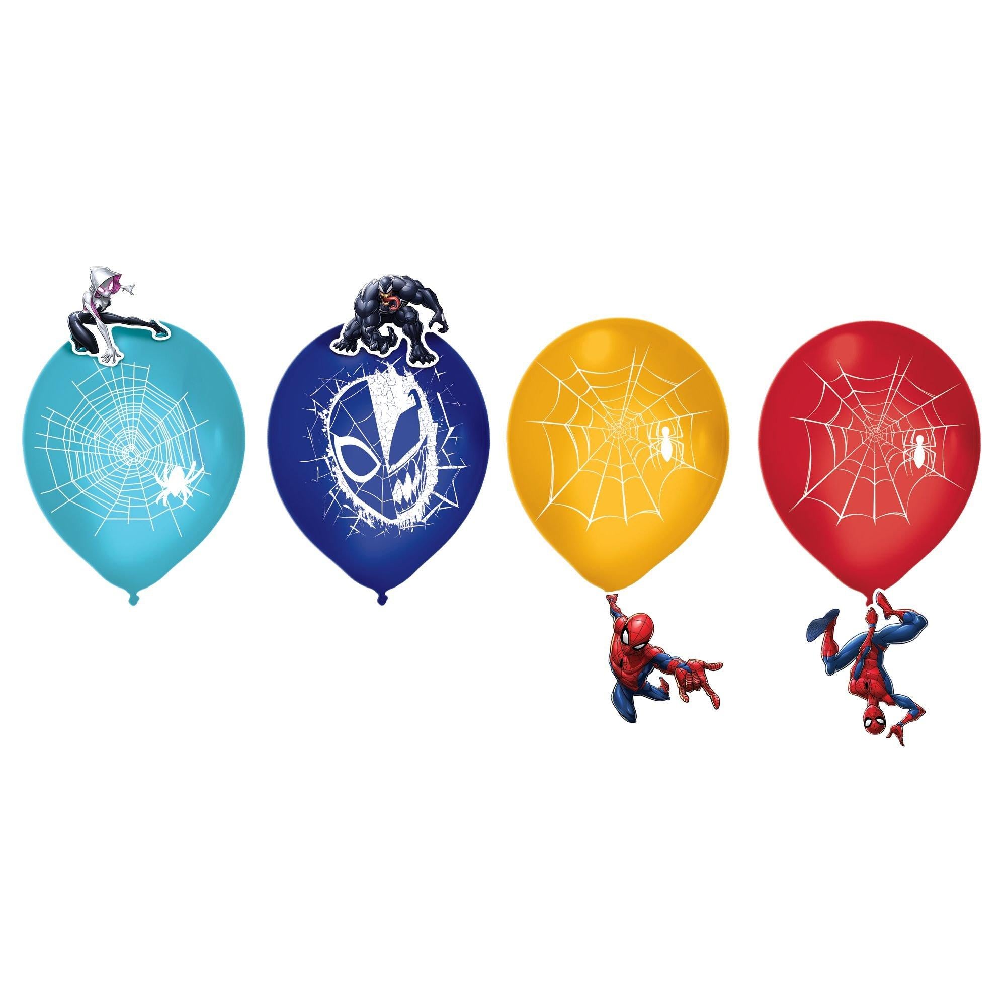 6ct. Spider-Man Webbed Wonder Latex Balloon Decorating Kit - Image 2