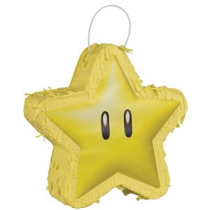 Super Star Mini Pinata Decoration. 6.5in - Super Mario