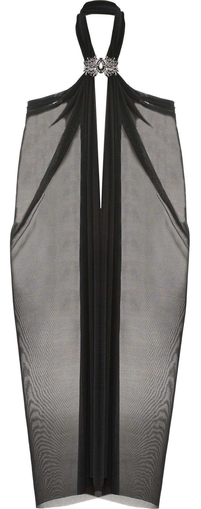 Black Sheer Gothic Cape - Image 2