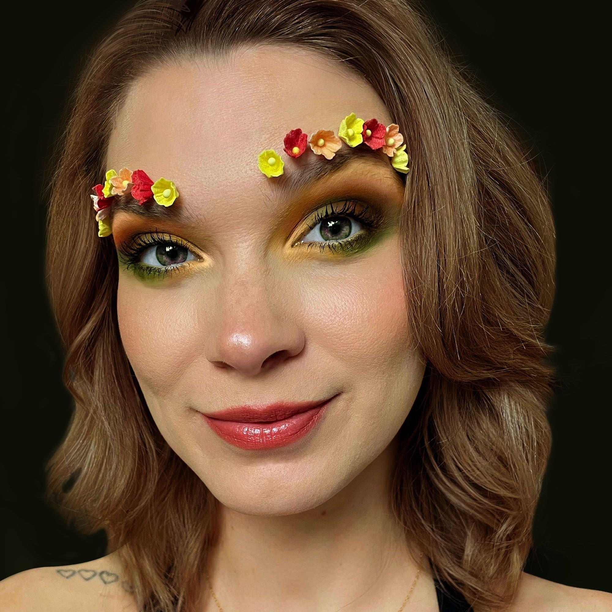 Natural Beauty Earth Tone Flower Makeup Set. 4pc - Image 2