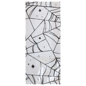 Small Spiderweb Halloween Cellophane Treat Bags with Twist Ties. 4in x 9.5in. 20ct