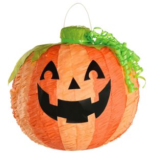 Friendly Jack-o'-Lantern Pinata. 12.5in x 11.5in
