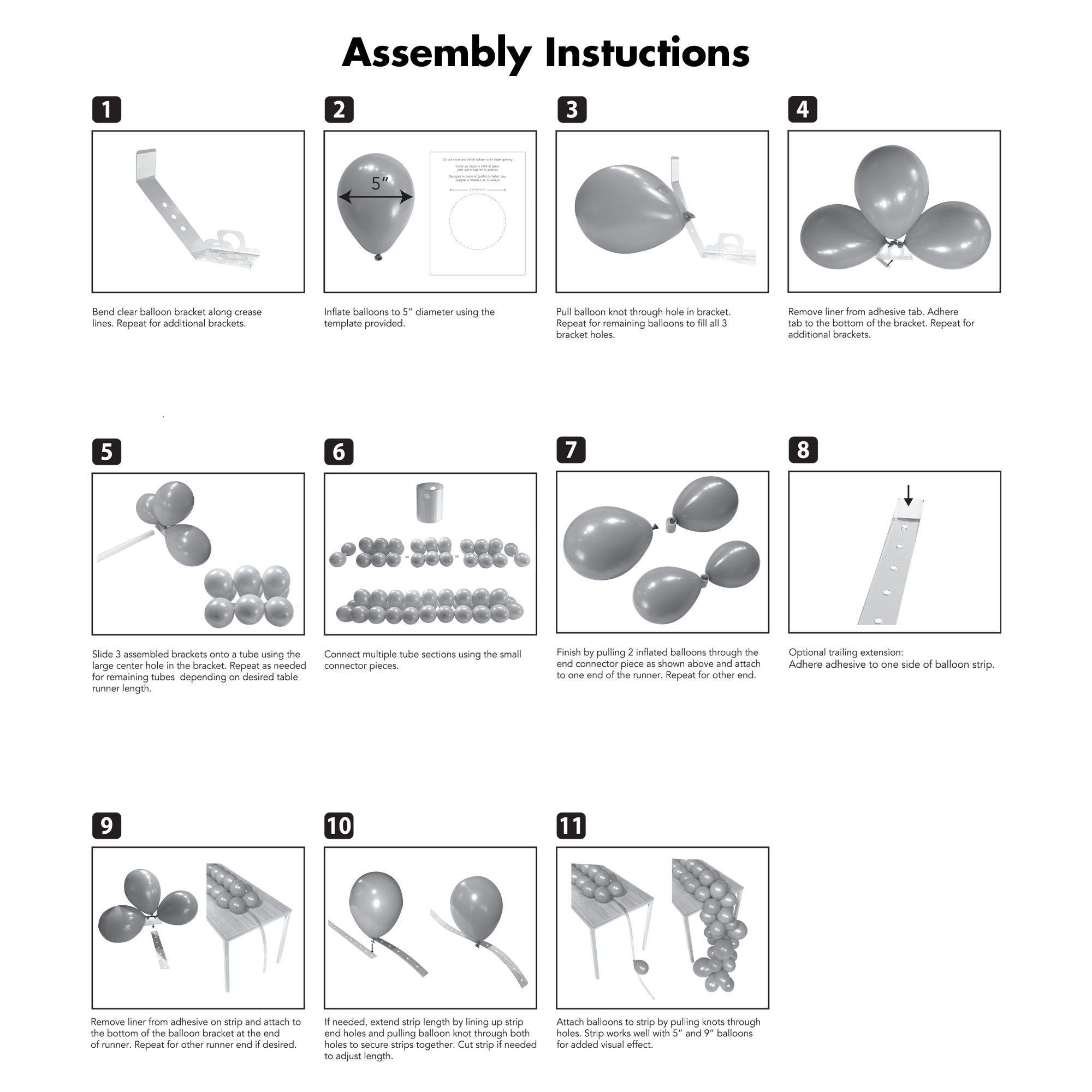 Balloon Table Runner Base Kit. 15in x 55in - Image 2