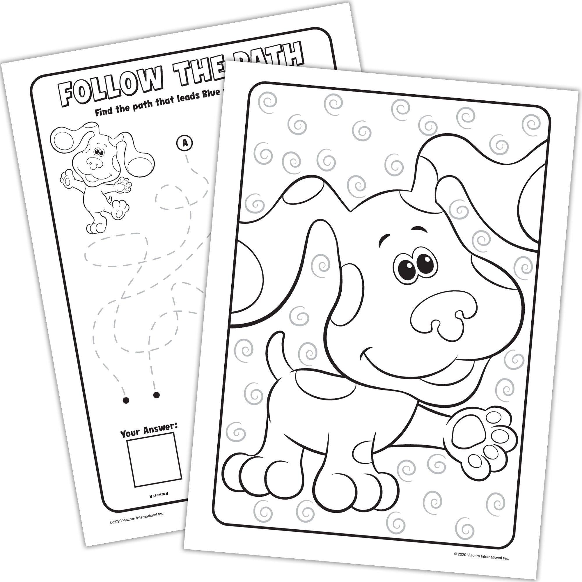 Blue's Clues & You Jumbo Paper Coloring & Activity Book. 7.75in x 10.75in - Image 2