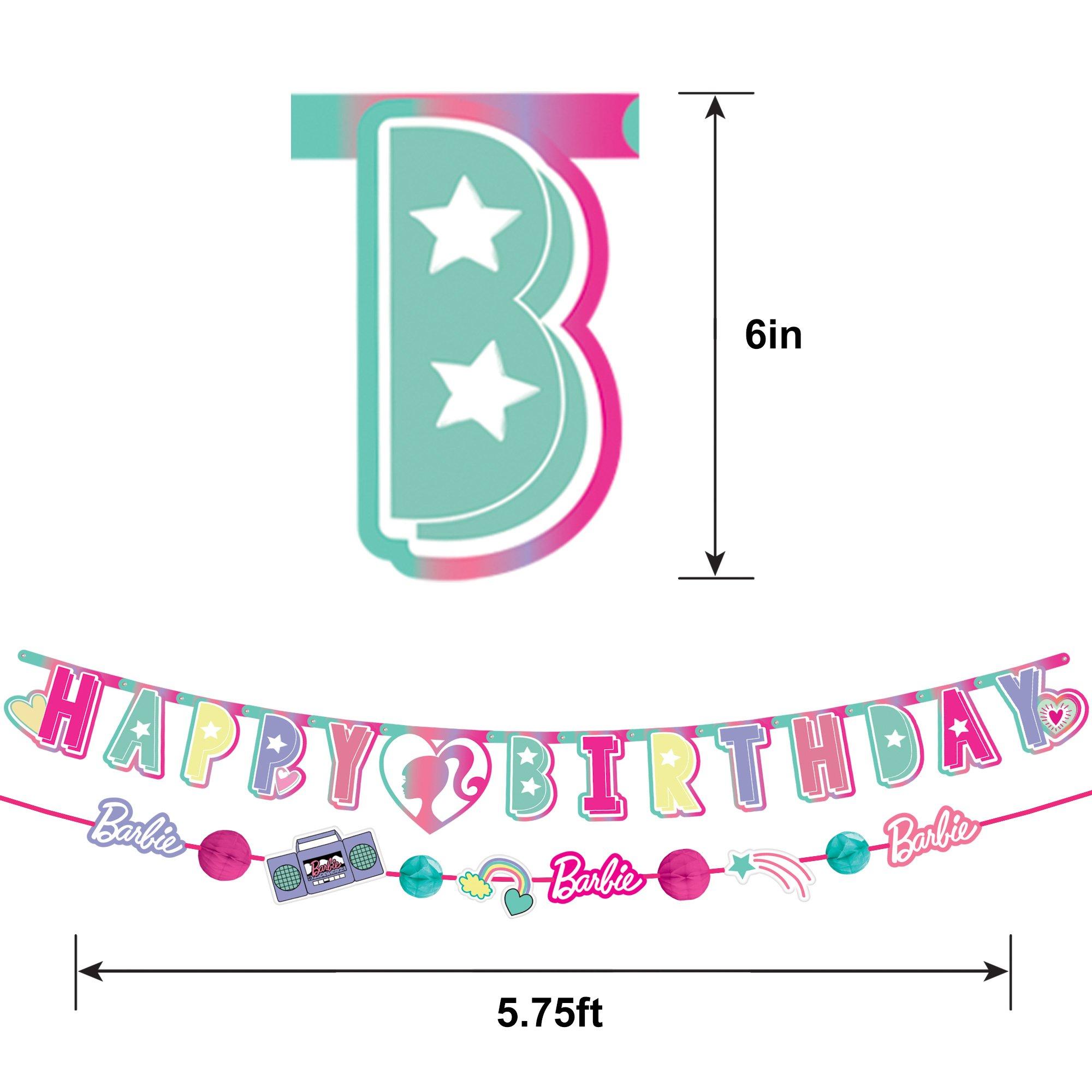 Barbie Dream Together Birthday Cardstock Banners. 5.75ft. 2ct - Image 4