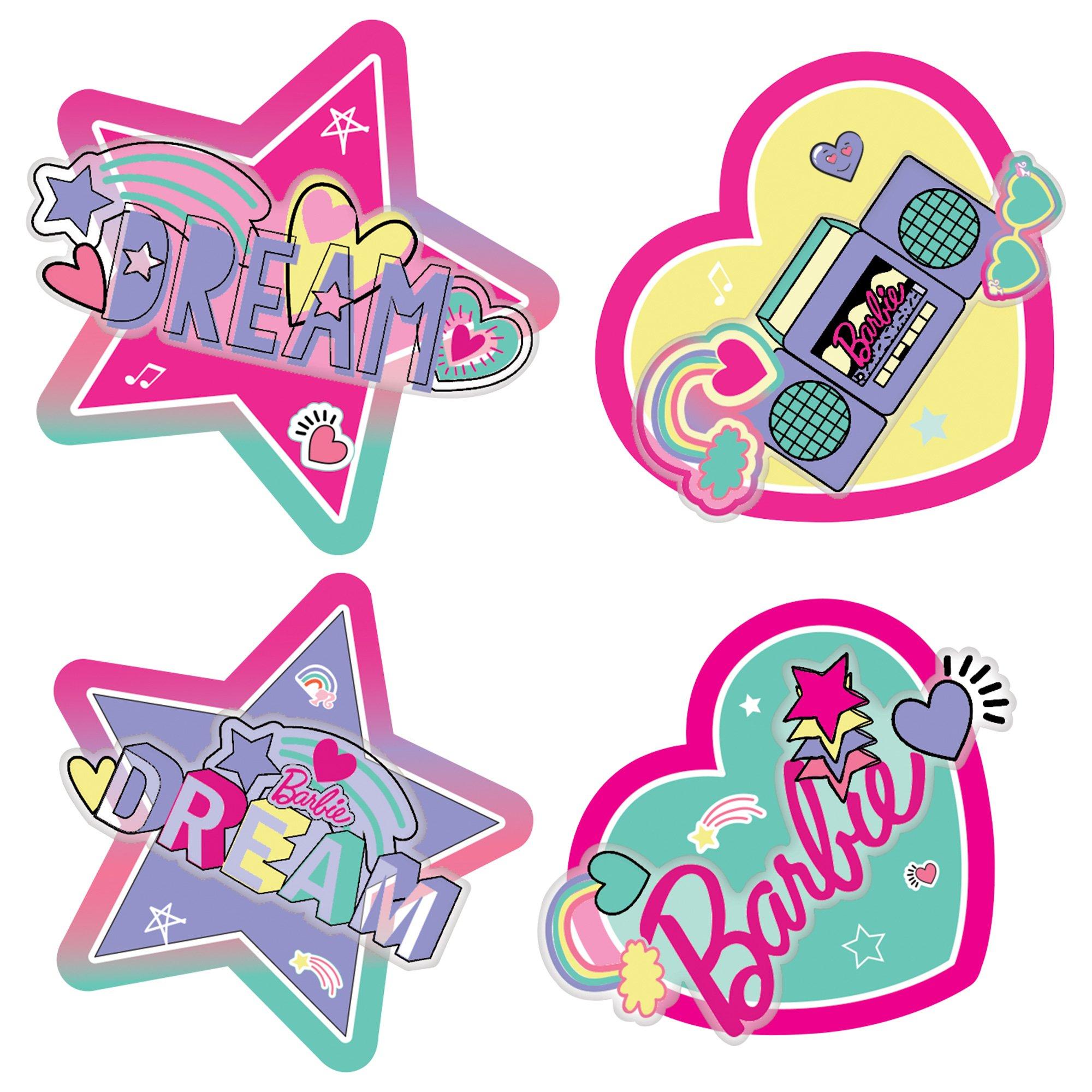 3D Barbie Dream Together Temporary Tattoos. 4ct - Image 2