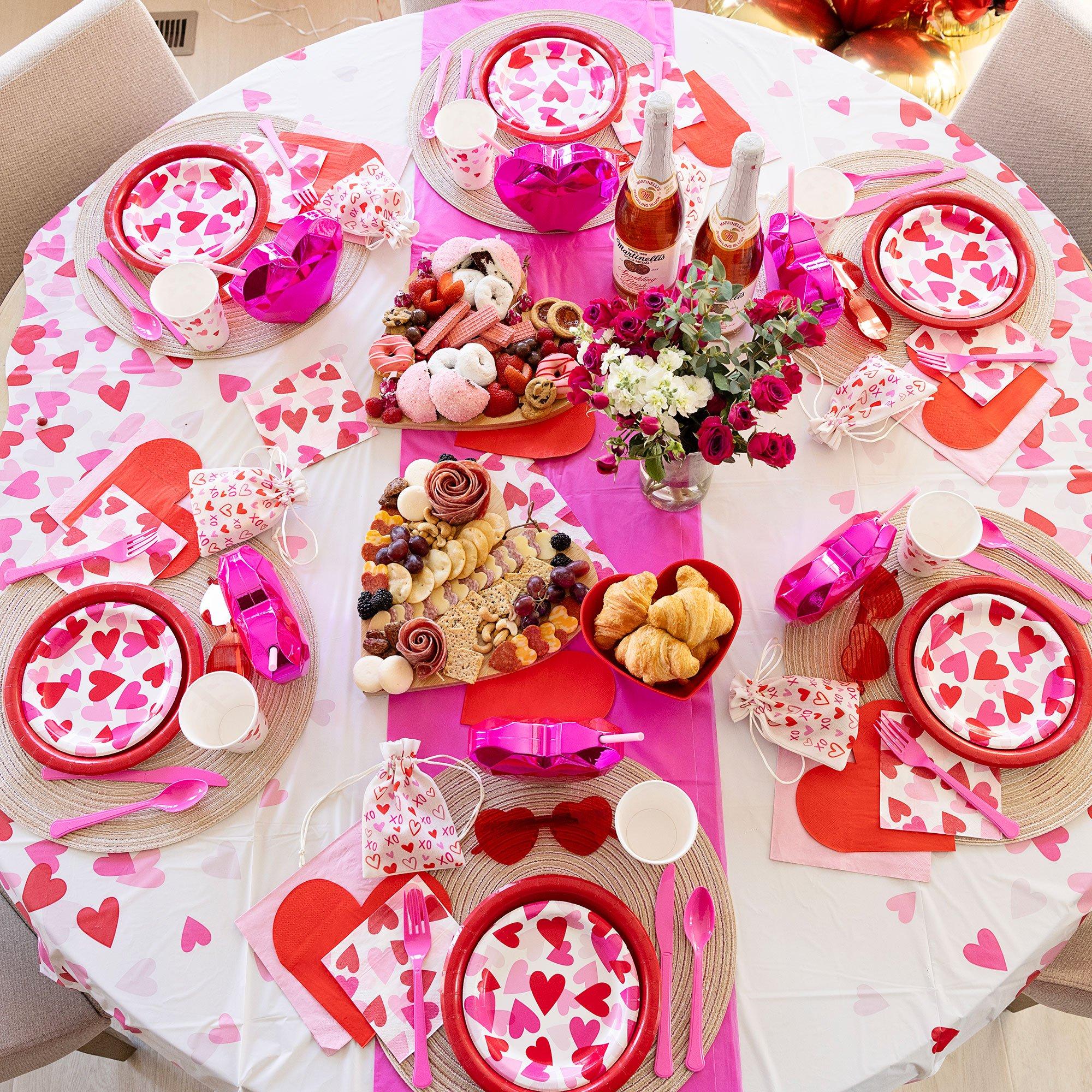 Heart Party Paper Lunch Plates. 8.5in. 20ct - Image 4
