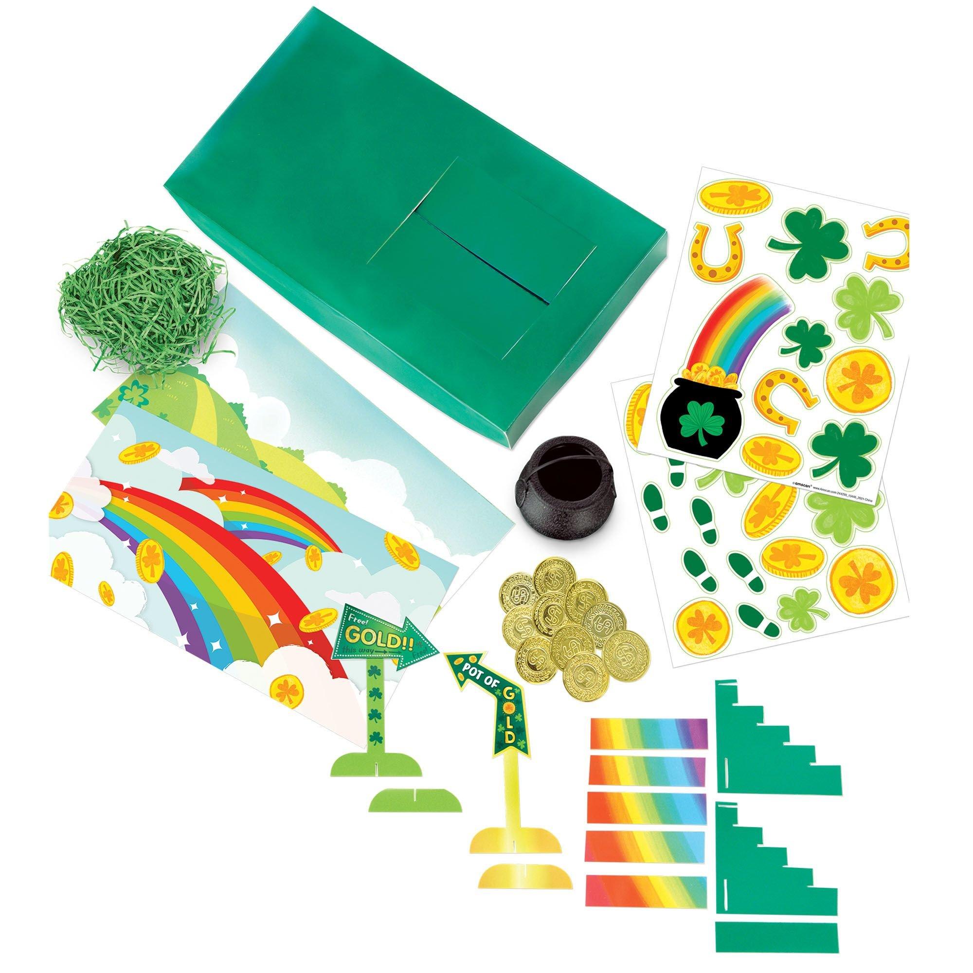 St. Patrick's Day Cardstock & Plastic Leprechaun Trap Kit. 20pc - Image 2