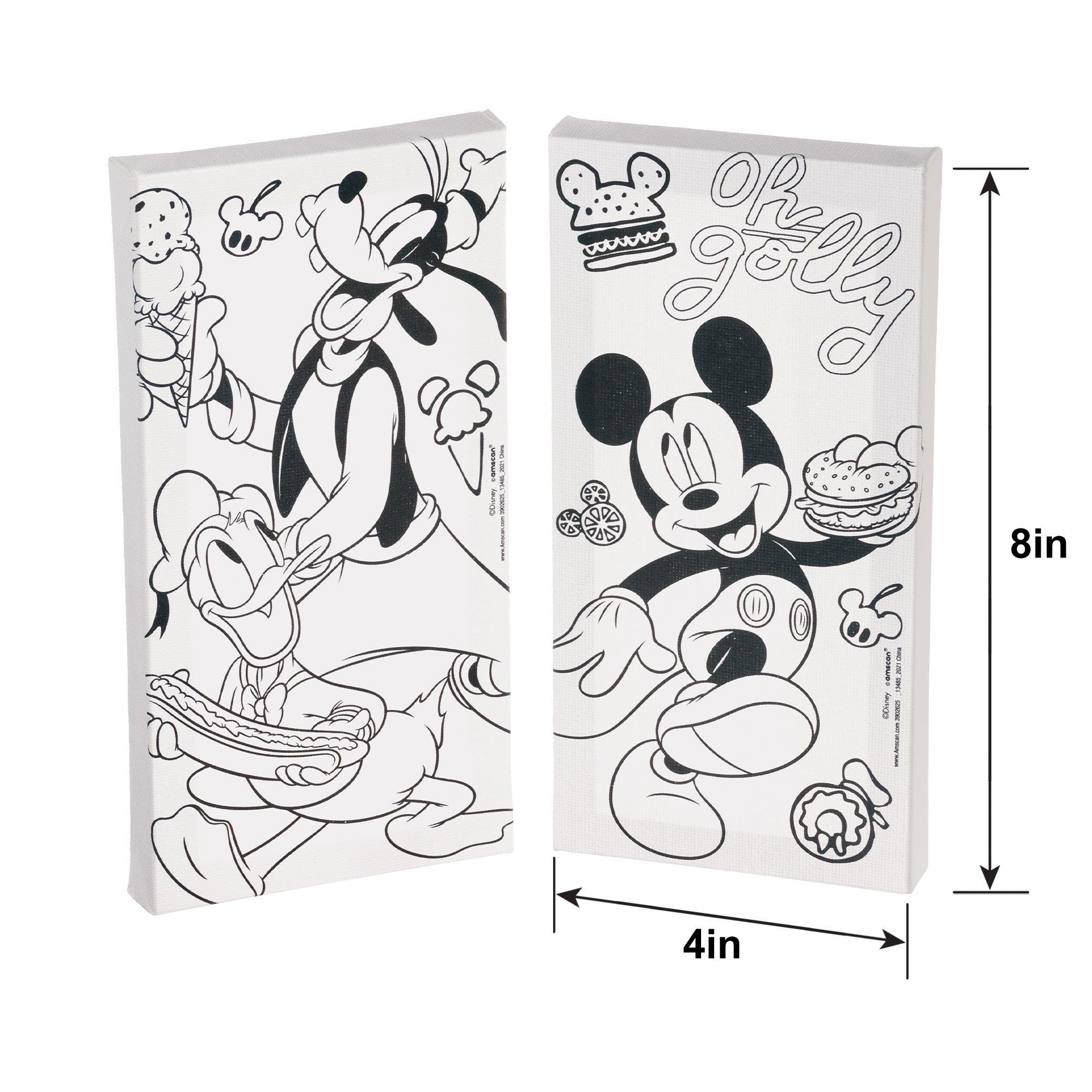 Mickey Mouse Color Your Own Canvas Kit. 2pc - Image 4
