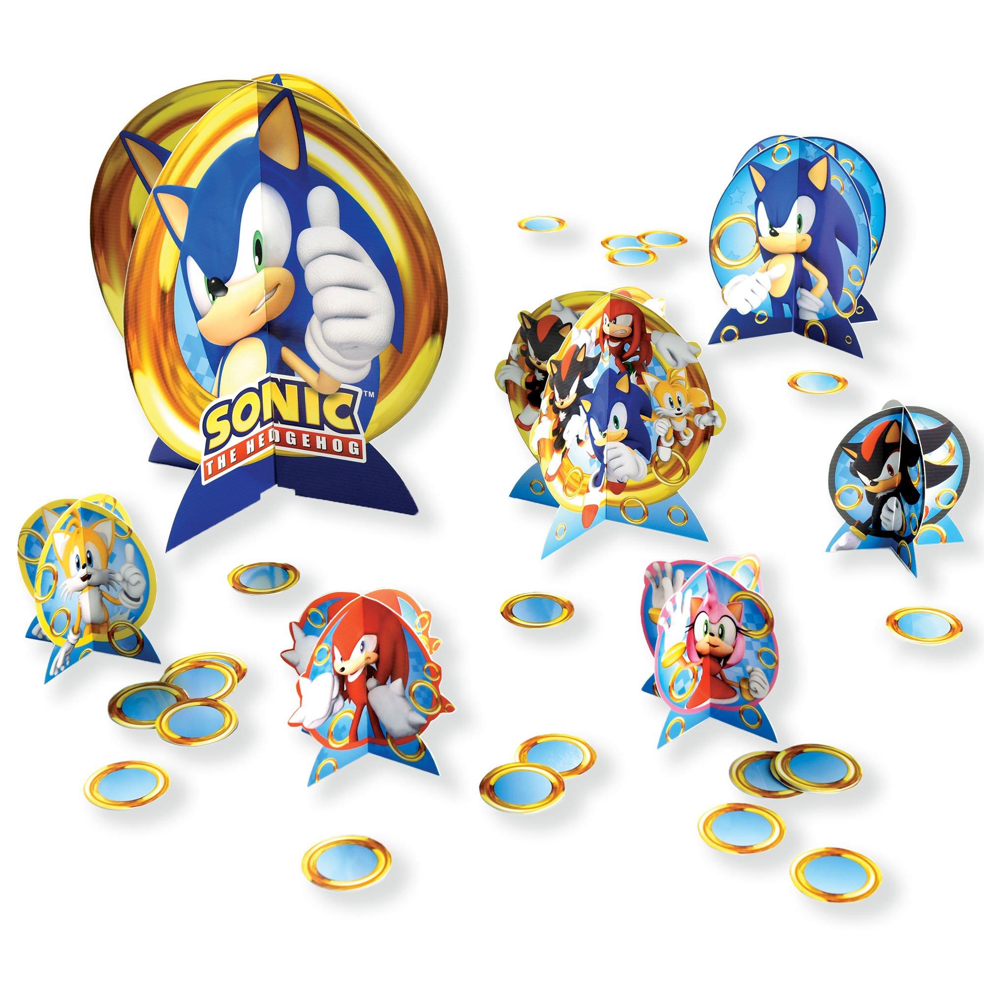 Sonic the Hedgehog Cardstock Table Decorating Kit. 27pc