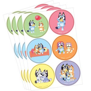 Bluey Stickers. 24pc