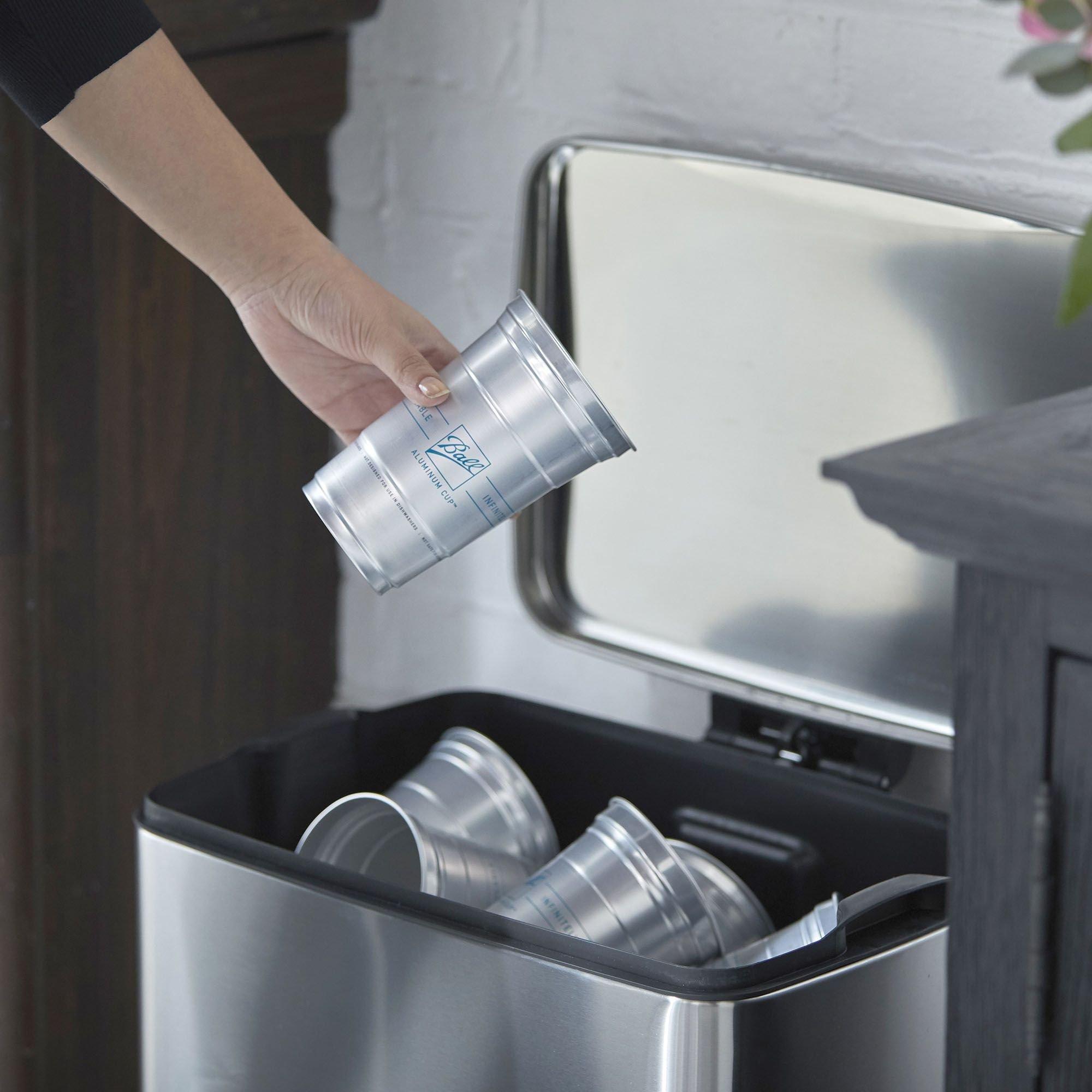 Ball Aluminum Cup. 16oz. 24ct - The Ultimate 100% Recyclable Cold-Drink Cup - Image 4