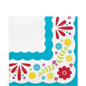 Fiesta Viva la Party Paper Lunch Napkins. 6.5in. 40ct