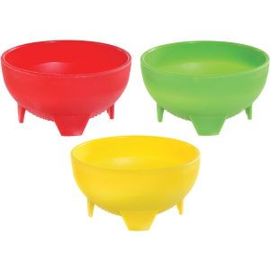 Fiesta Viva la Party Plastic Salsa Bowls. 10oz. 3ct