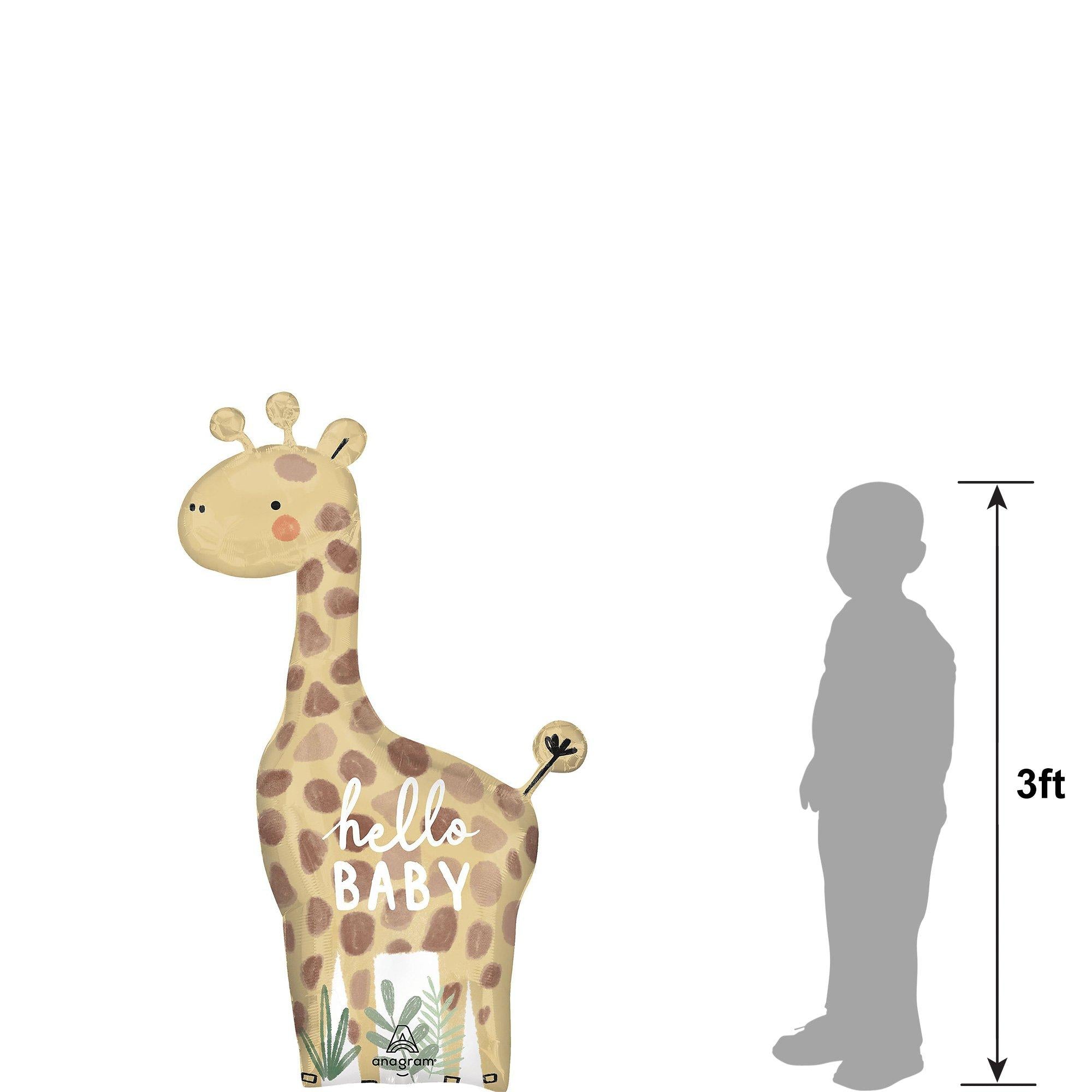 Giraffe Soft Jungle Foil Balloon. 42in - Image 5