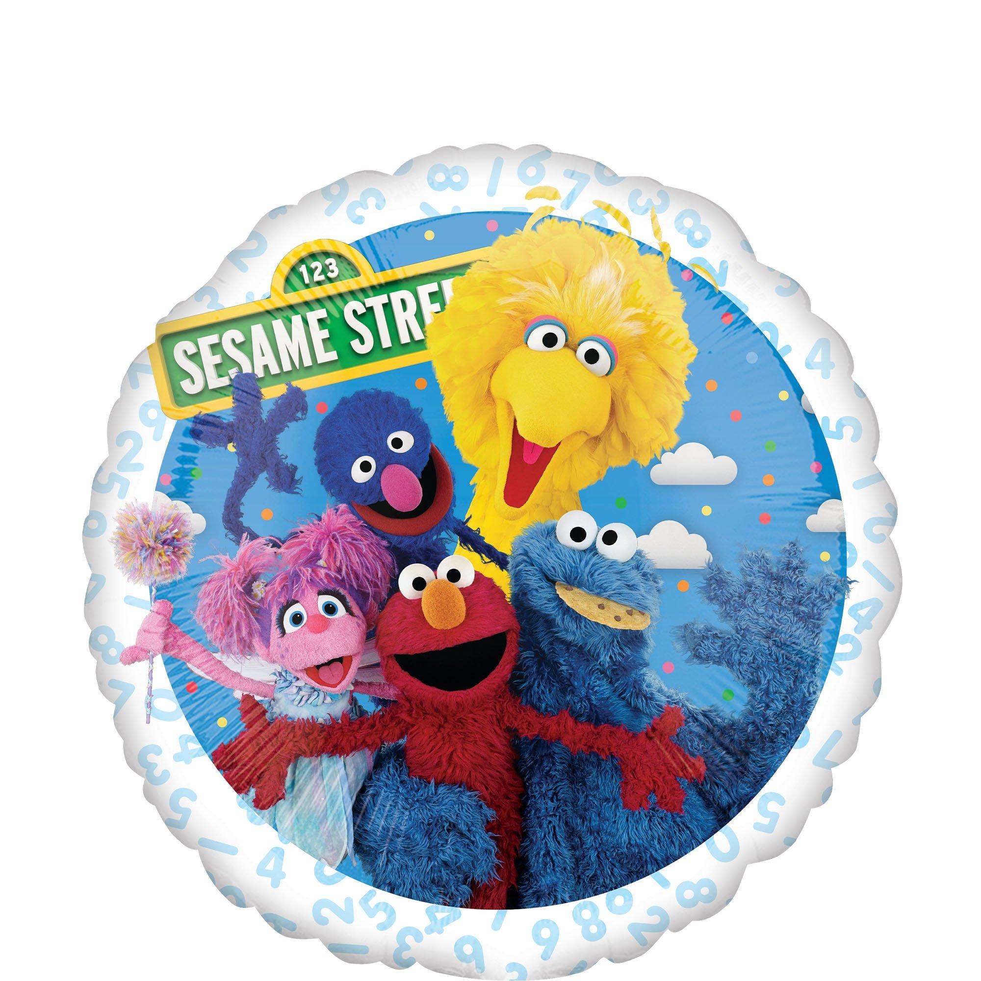 Sesame Street Round Foil Balloon. 18in
