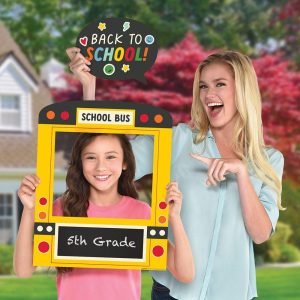 Giant Customizable Back to School Photo Frame Kit. 2pc