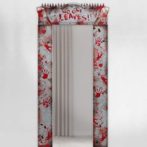 Bloody Doorway Entry Cardboard Decoration. 42.6in x 84.5in
