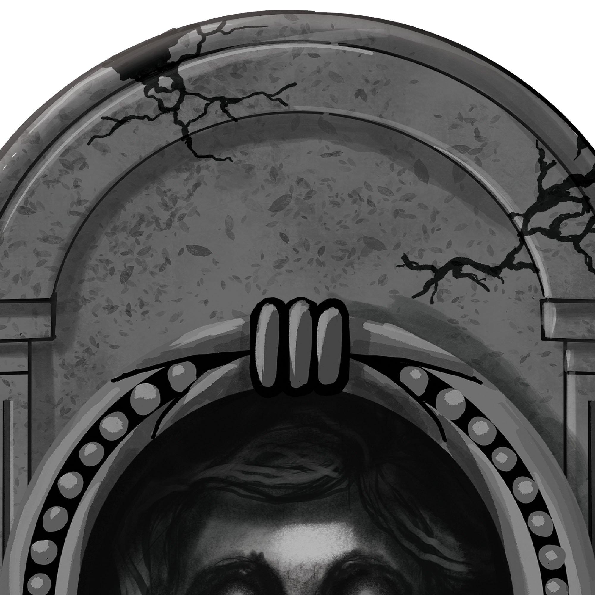 Light-Up Trapped Soul Tombstone. 14.75in x 22in - Image 2