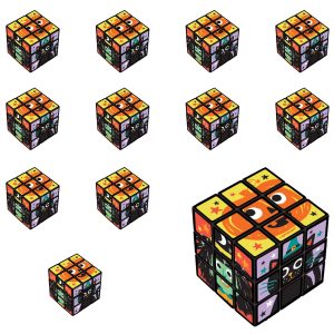 Spooky Friends Halloween Puzzle Cubes. 12ct
